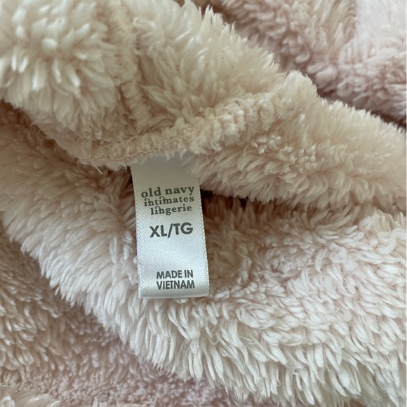 Old Navy long sleeve cowl neck soft fleece sweatshirt size XLarge- pale pink - Picture 6 of 7